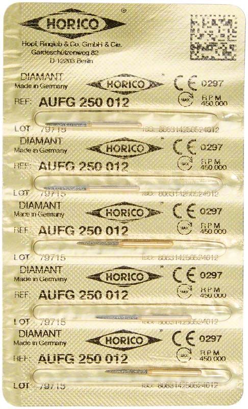 Blisterpackung mit Löwenschleifer AuFG 250 012 Diamant-Instrumenten.