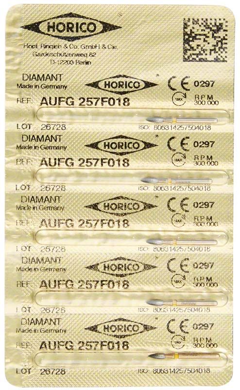 Verpackung von Löwenschleifer AuFG 257F 018 mit Diamantaufsätzen.