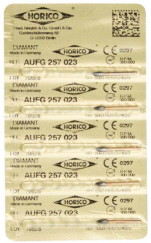 Blisterverpackung von Löwenschleifer AuFG 257 023 Diamantinstrumenten.