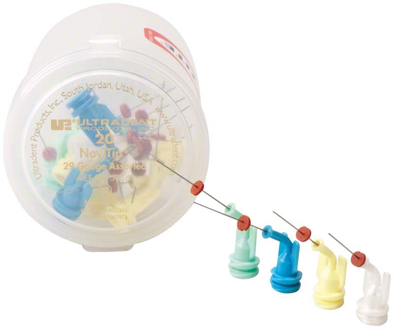 Navi Tips™ 29ga sortiert, 20 Stück in verschiedenen Farben und Größen.