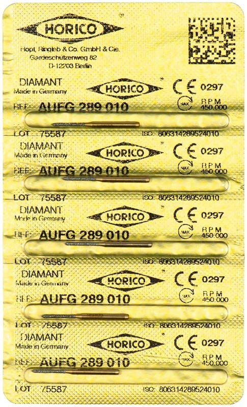 Verpackung mit mehreren Löwenschleifer AuFG 289 010 Diamantschleifern.