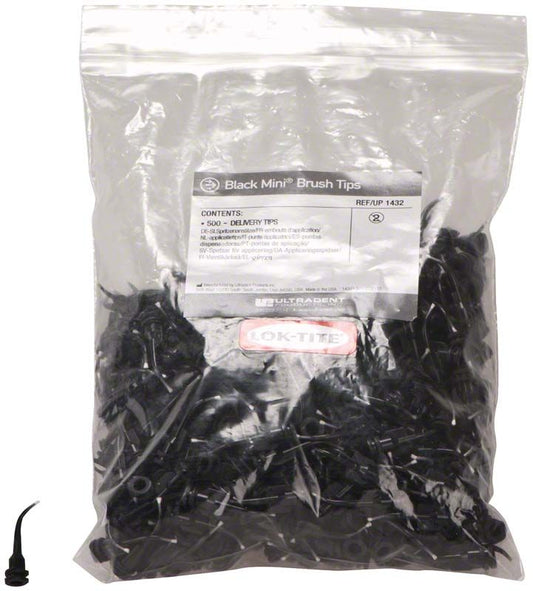 Image of Black Mini™ Brush Tip gebogen 1mm Pa 500