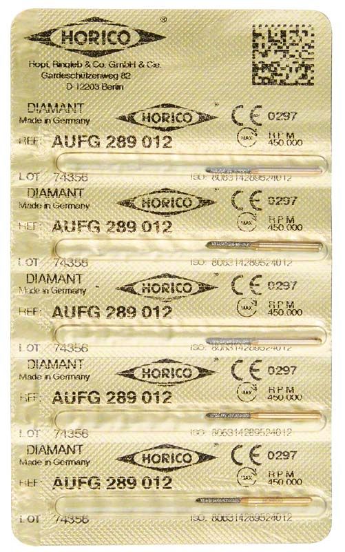 Verpackung von Löwenschleifer AuFG 289 012 mit Diamantbeschichtung.