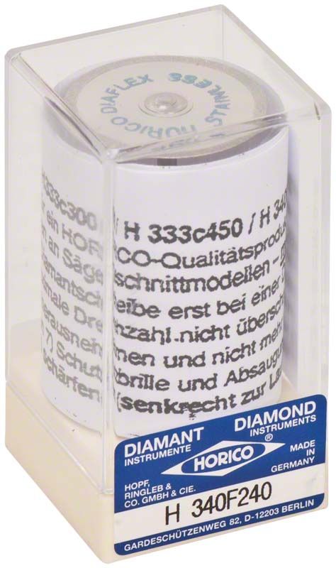DIAFLEX® Diamantscheibe H 340F 240 in transparenter Verpackung.