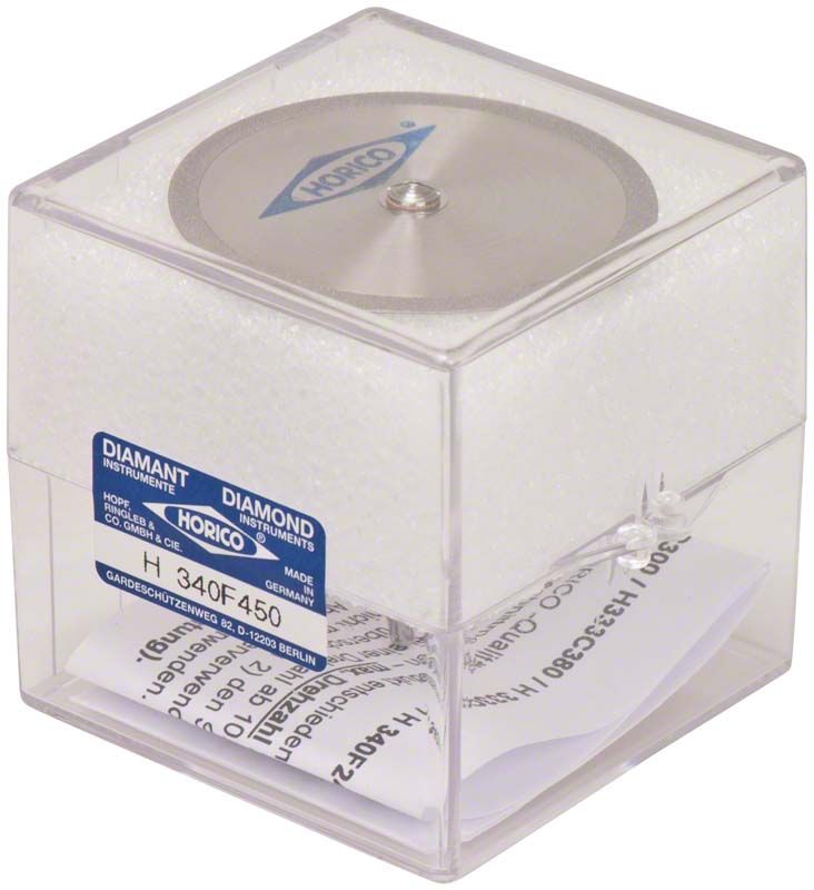 Diamantscheibe DIAFLEX® H 340F 450 in transparenter Kunststoffverpackung.