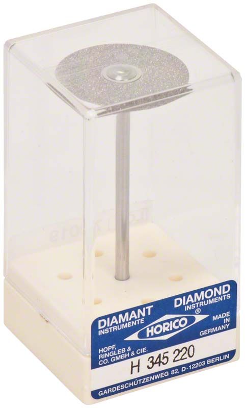Diamantscheibe DIAFLEX® H 345 220 in transparenter Verpackung.