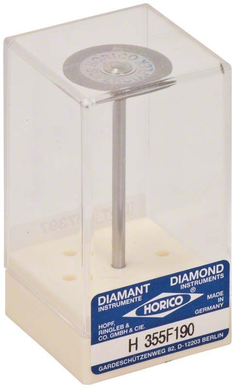 Diamantscheibe SUPERDIAFLEX® 355F 190 in transparenter Verpackung.