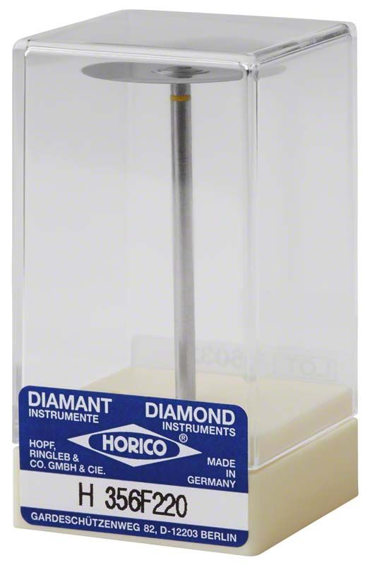 Diamantscheibe SUPERDIAFLEX® 356F 220 in transparenter Verpackung.
