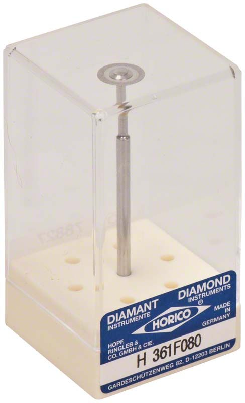 Diamantscheibe flexibel H 361 F 080 in transparenter Verpackung.