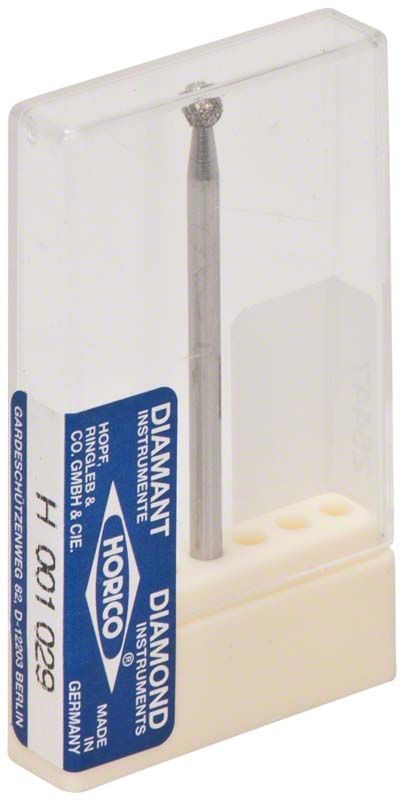 Diamant-Schleifinstrument H 001 029 in transparenter Verpackung.