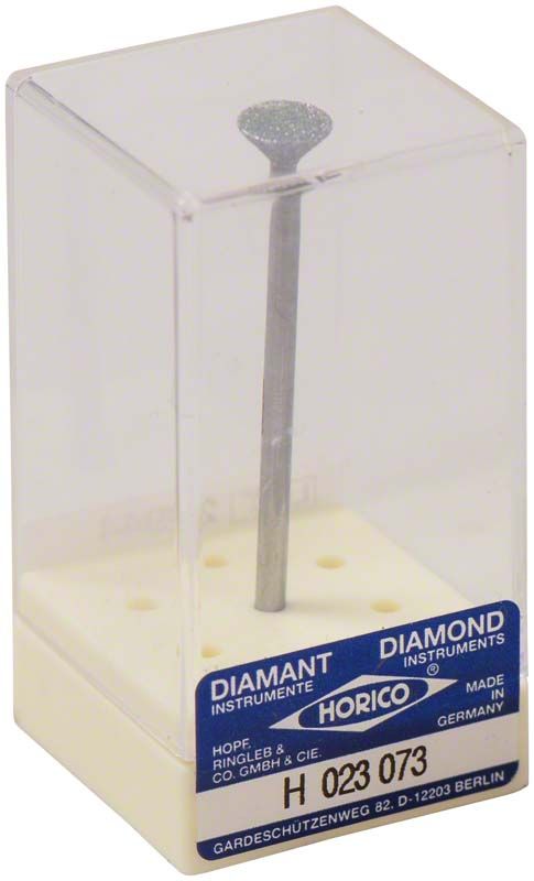 Diamant-Schleifkopf H 023 073 in transparenter Kunststoffverpackung.