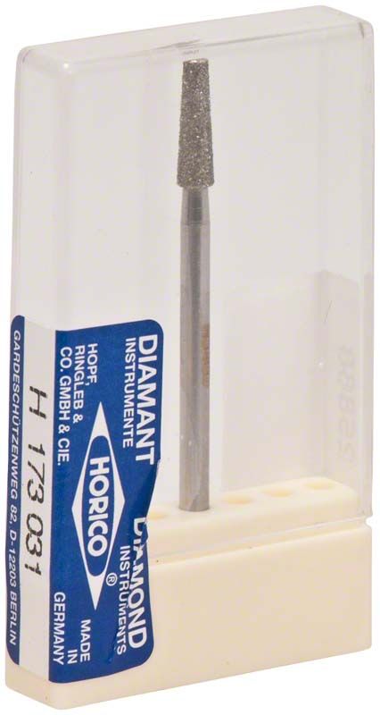 Diamantschleifer Diamant H 173 025 in transparenter Verpackung.