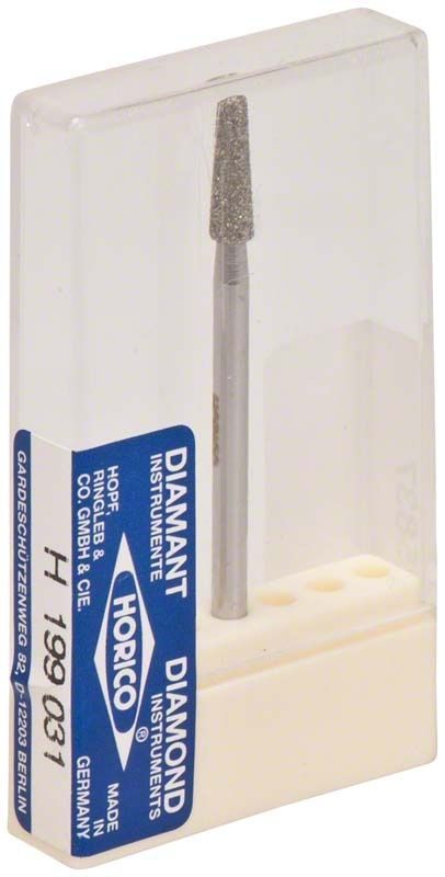 Diamantschleifer H 199 031 in transparenter Verpackung.