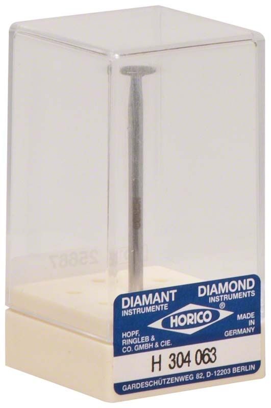 Diamantschleifer Diamant H 304 063 in transparenter Verpackung.