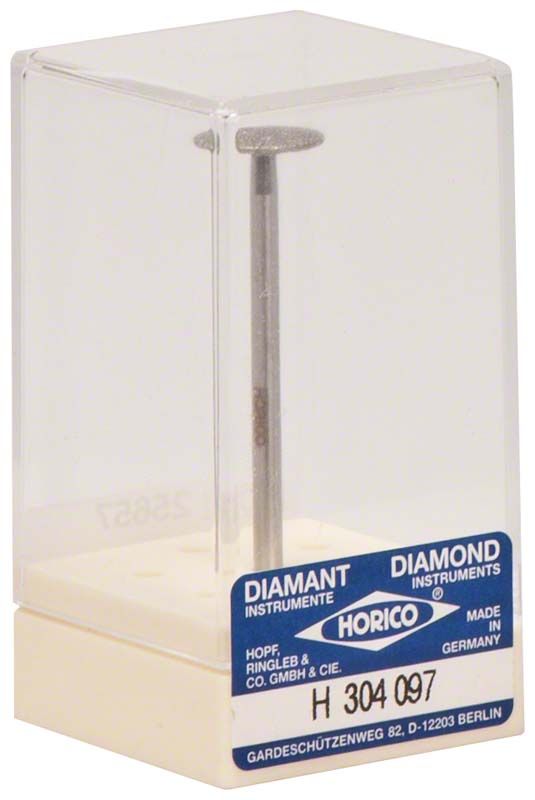 Diamantschleifer Diamant H 304 097 in transparenter Verpackung.