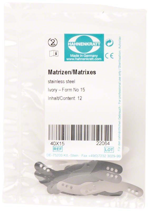 Matrizen Ivory 12er Packung - Figur 15 in Kunststoffverpackung.