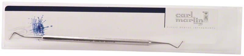 Zahnmedizinisches Stopfer Füllungsinstrument mit doppelendigen Spitzen in Verpackung.