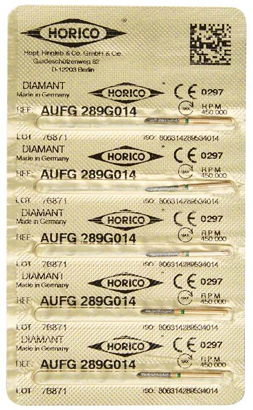 Blisterverpackung mit Löwenschleifer AuFG 289G 014 Diamantschleifern.