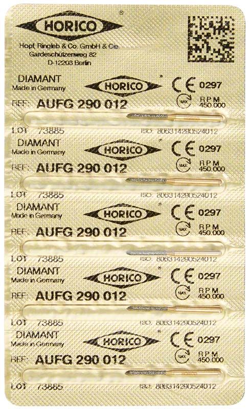 Verpackung mit fünf Löwenschleifer AuFG 290 012, Made in Germany.