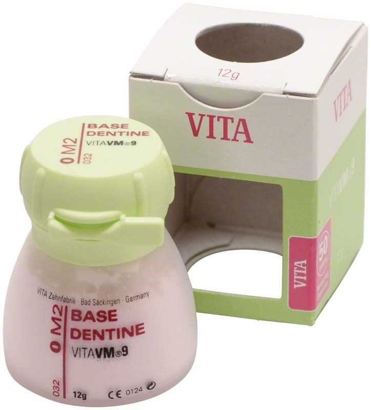 VITA VM9 3D Base Dentin 12g 0M2 in Originalverpackung.