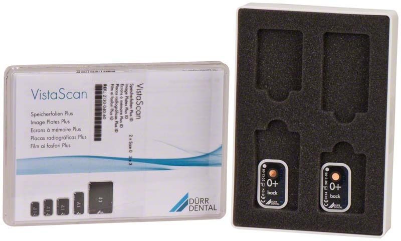 VistaScan Speicherfolien Plus ID von Dürr Dental in Verpackung.