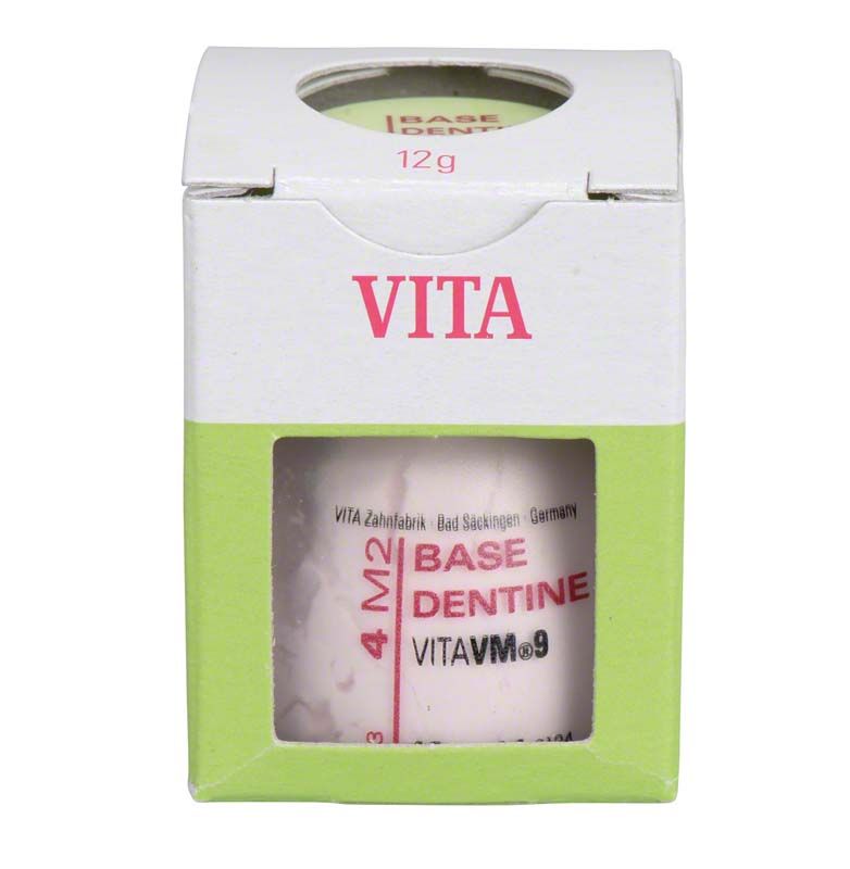 VITA VM9 Base Dentin 4M2 in Verpackung mit Sichtfenster.