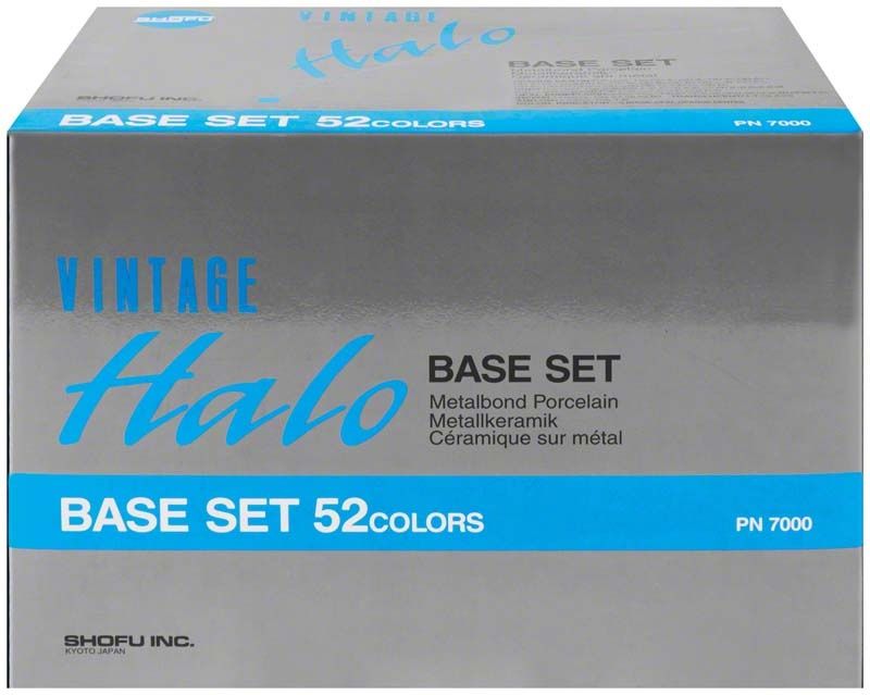 Vintage Halo Base Set Verpackung mit 52 Metallkeramik-Farben.