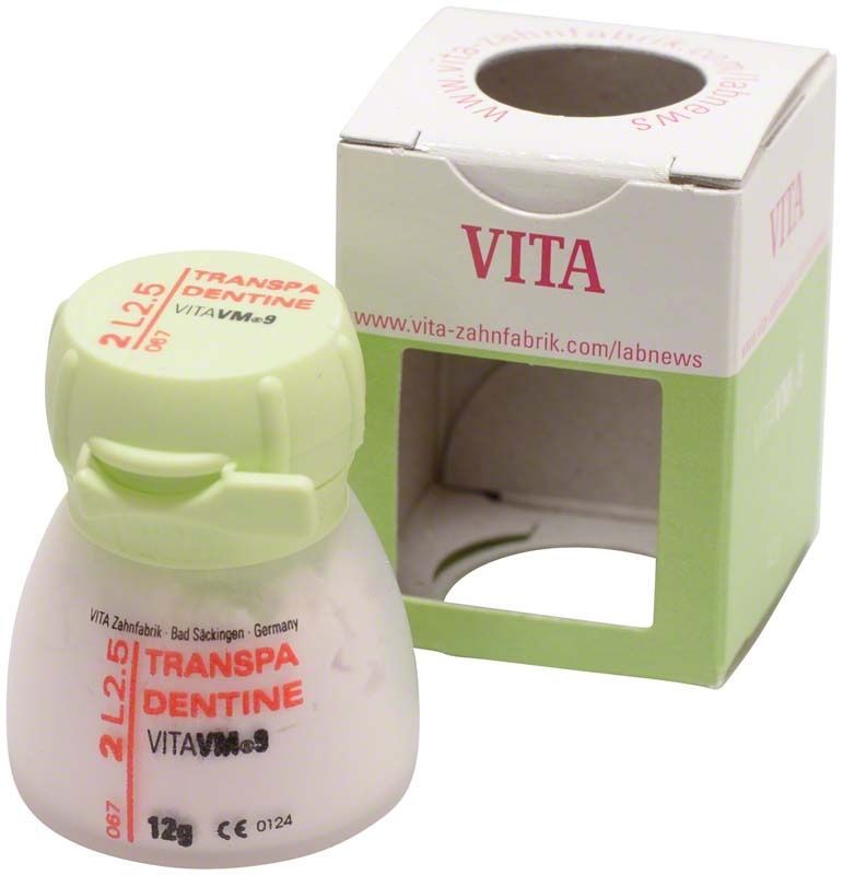 VM9 3D Transpa Dentin 12g Dose mit Verpackung.