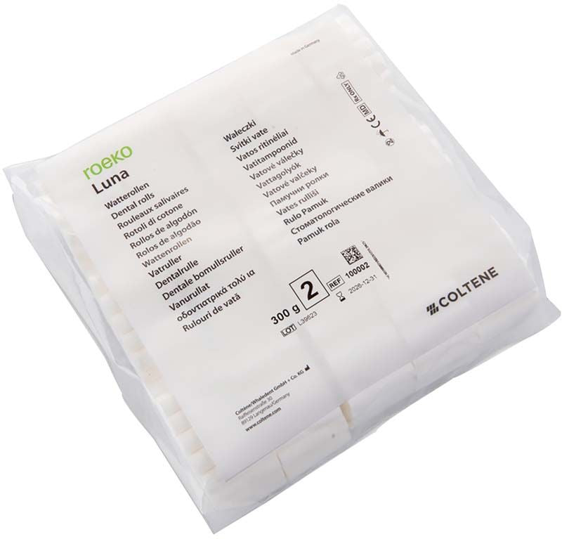 Luna Watterollen Gr. 2, Beutel 300g, Verpackung von Coltene Whaledent.