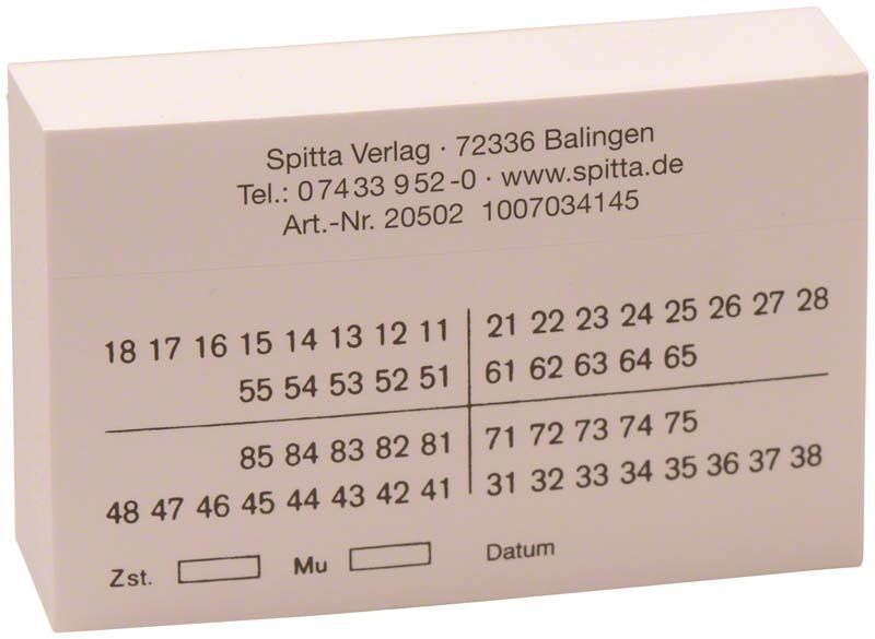 Selbstklebende 01 Befundaufkleber von Spitta Verlag für Patientendokumentation.