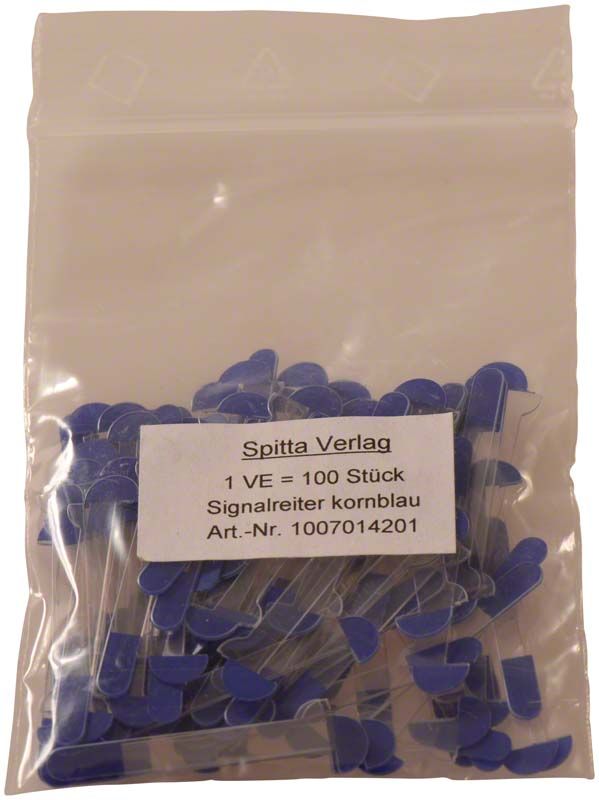 Signalreiter extra stark kornblau in transparenter Verpackung mit Etikett.