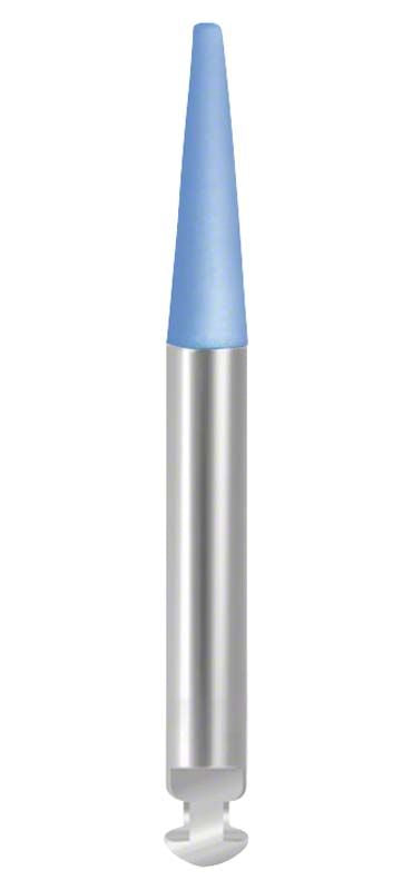 Blaue EVE PROPHYCLEAN® grobe Spitze PC100G auf weißem Hintergrund.