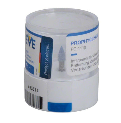 EVE PROPHYCLEAN® Granate PC111G in transparenter Kunststoffverpackung mit Etikett.