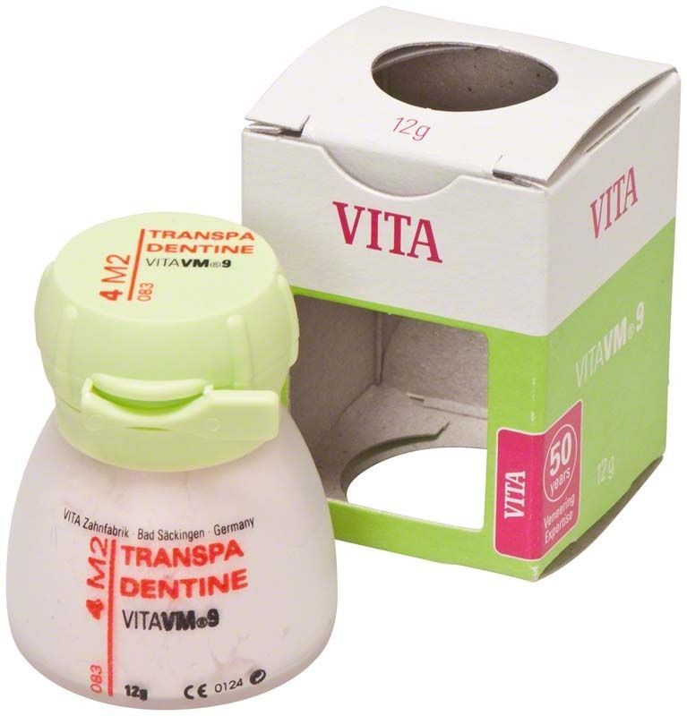 VITA VM9 Transpa Dentin 12g 4M2 Keramikdose mit Verpackung.