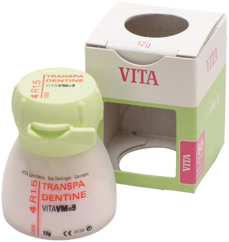 VM9 3D Transpa Dentin 12g Behälter mit Verpackung.