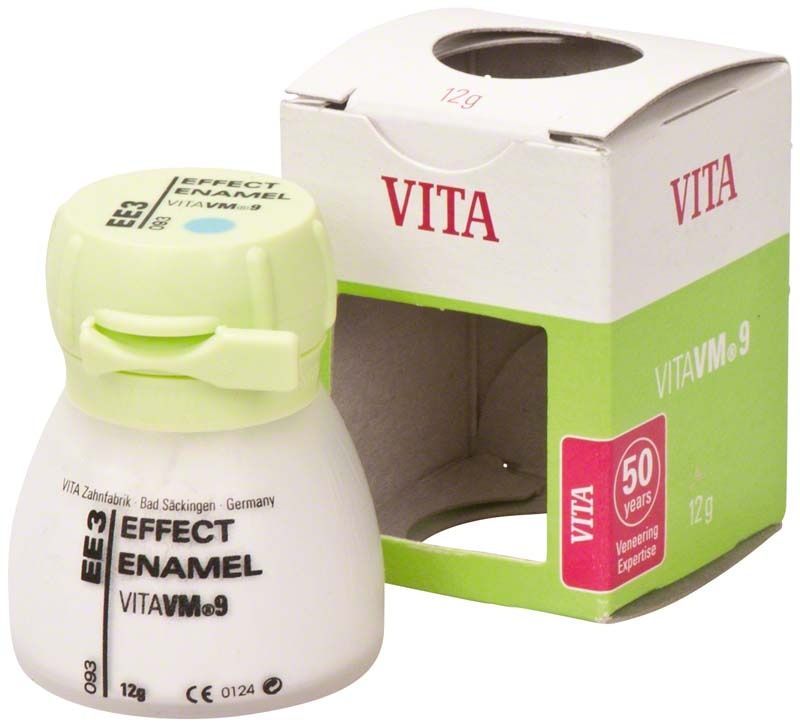VM9 Effect Enamel 12g EE3 mit Verpackung auf weißem Hintergrund.