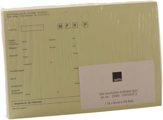 Image of Adressaufkleber DIN A5 grün