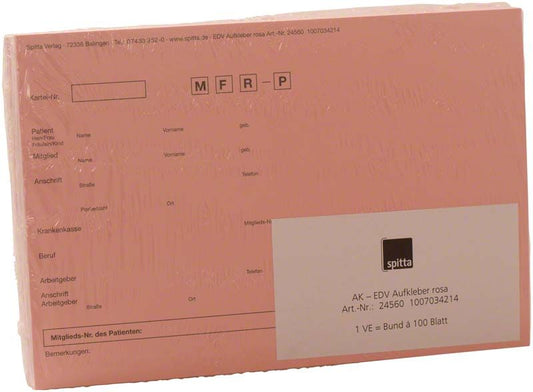 Image of Adressaufkleber DIN A5 rosa