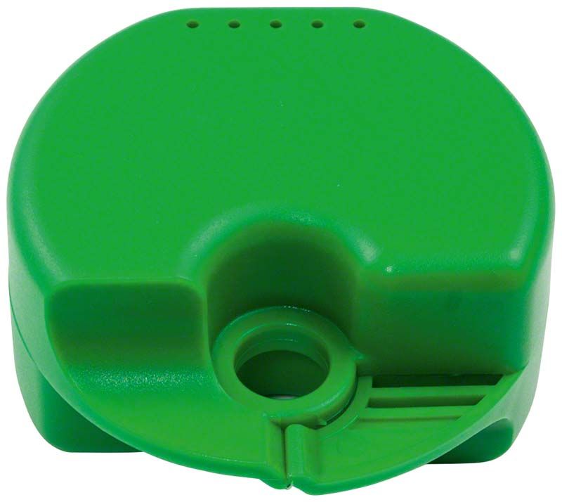 Grüne Quick-Box Gr. 1 mit runder Form und Öffnung oben.