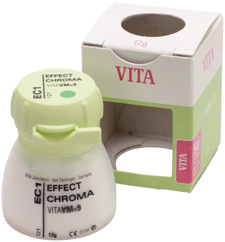 VITA VM9 Effect Chroma 12g EC1 in grüner Verpackung.