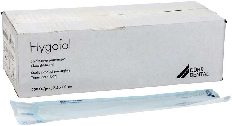 Hygofol Klarsichtsterilisierverpackung 75 x 300 mm mit Originalverpackung.