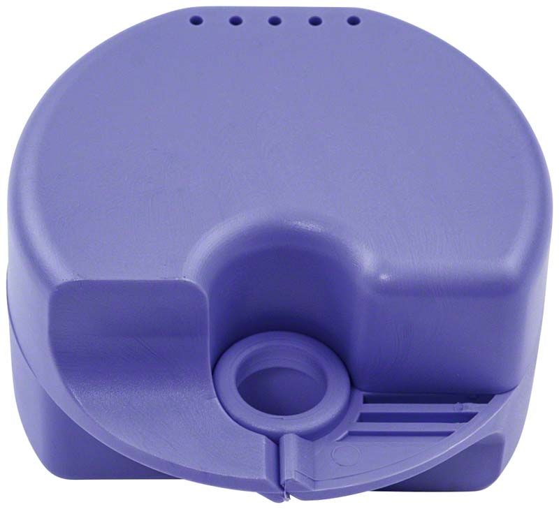 Quick-Box Gr. 2 violett mit Belüftungslöchern für zahnmedizinische Apparaturen