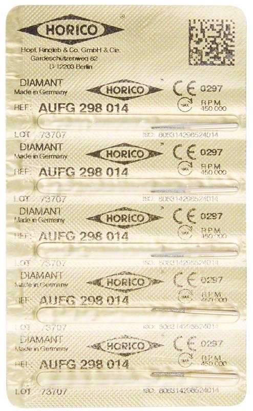 Blisterverpackung mit Löwenschleifer AuFG 298 014 Diamant-Instrumenten.