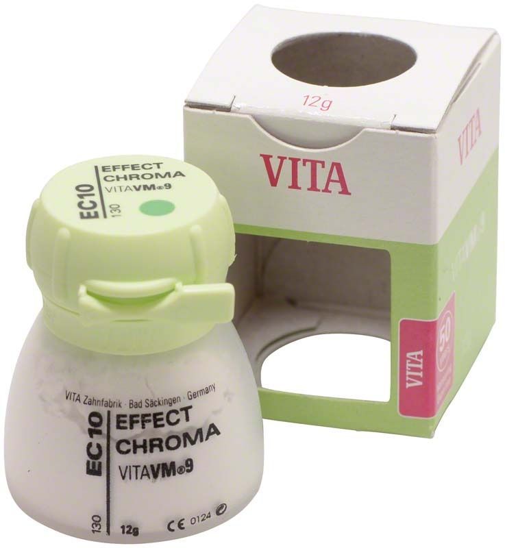 VM9 Effect Chroma 12g EC10 Zahnfarbmaterial mit Verpackung.