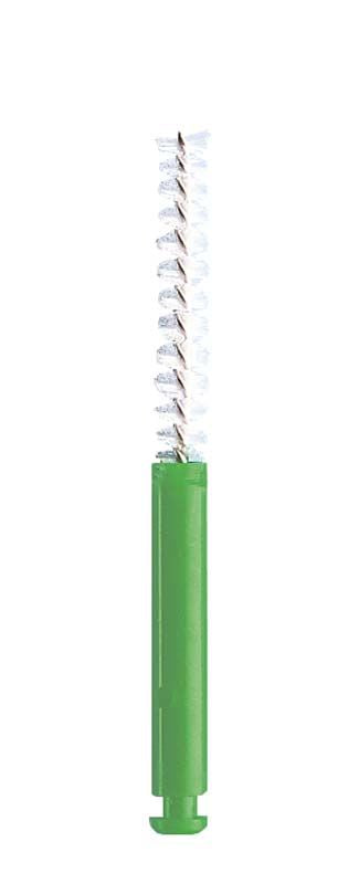 Interdentalbürste CURAPROX CRA roto CRA 11 regular mit grünem Griff.