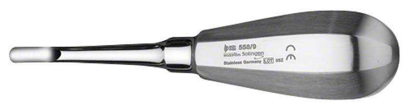 Wurzelheber Figur 558/9, 5,5mm breit mit Edelstahlgriff.