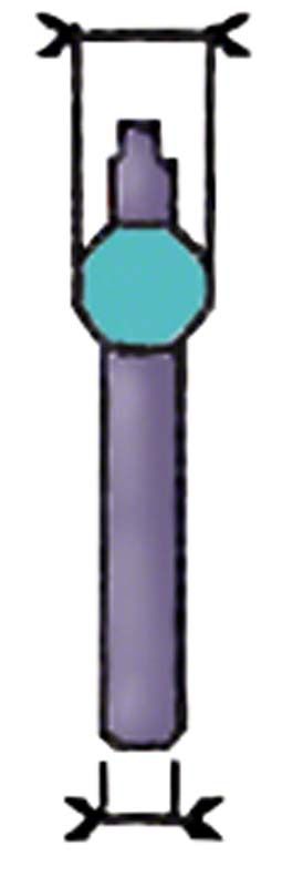 Wachsgusstift Ø 5 mm für präzise Dentalanwendungen.