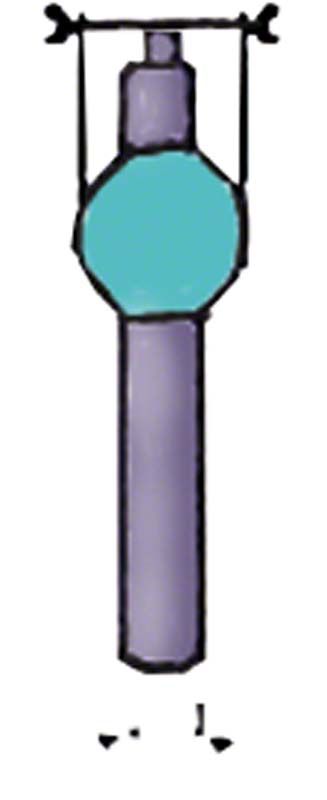 Wachsgusstift für präzise Dentalanwendungen, Detailansicht in blau und grau.