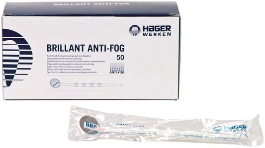 Image of Brillant Anti-Fog Einmalmundspiegel weiß