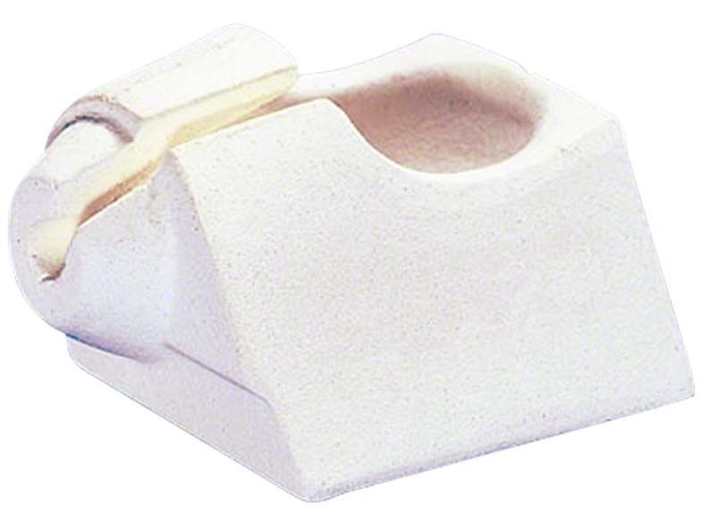 Spezial-Schmelzmulde für den Dentalbereich aus hitzebeständigem Material.